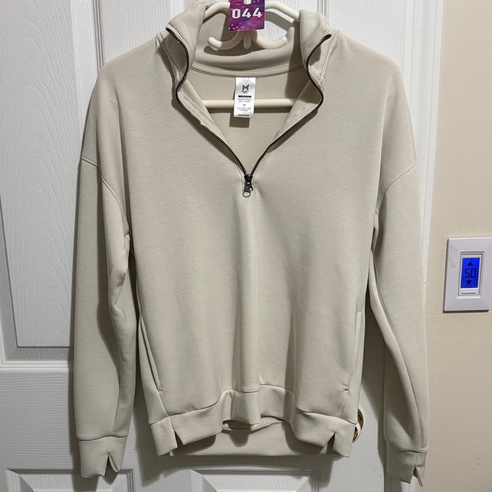 44.  MEMBERS MARK | 3/4 zip sweater